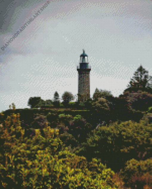 Queenscliff Black Lighthouse Diamond Painting