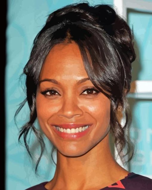 Zoe Saldana Diamond Painting