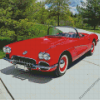 Red 1960 Corvette Diamond Painting