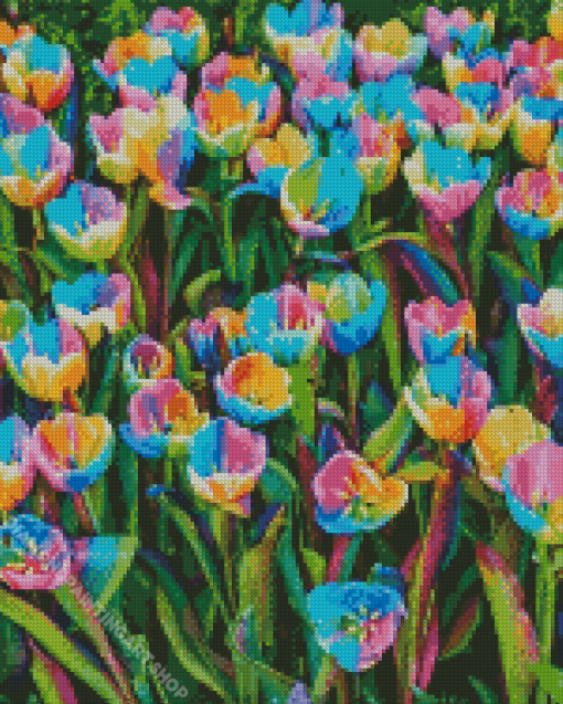 Tulips Field Diamond Painting