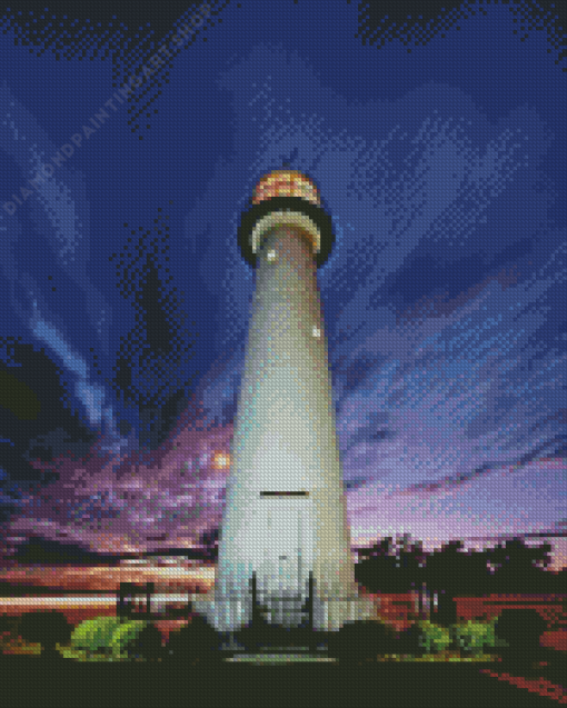 Biloxi Lighthouse Mississippi Diamond Painting