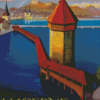 Chapel Bridge Lucerne Diamond Painting