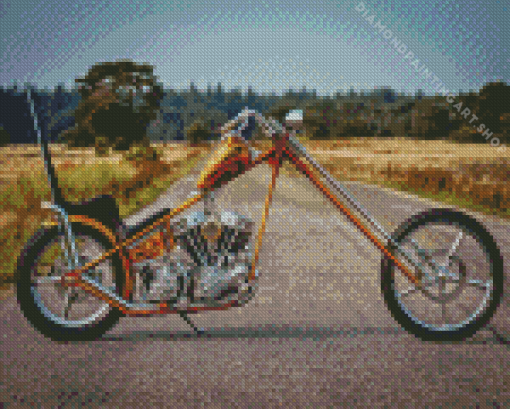 Chopper Motorcycle Diamond Painting