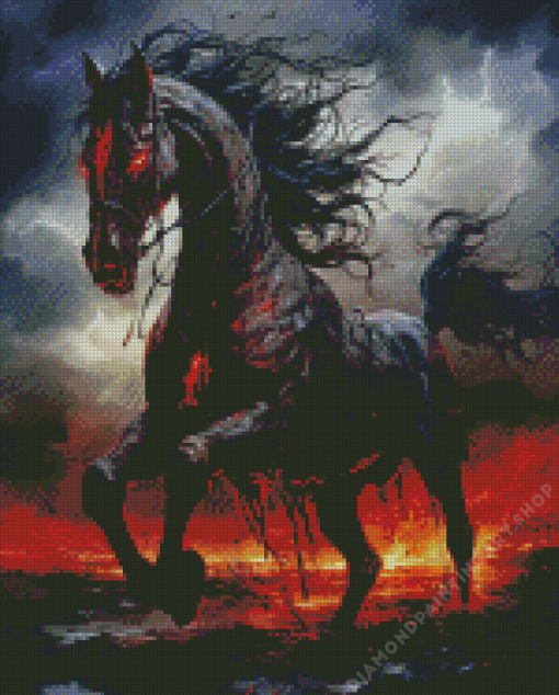 Devil Horse Diamond Painting