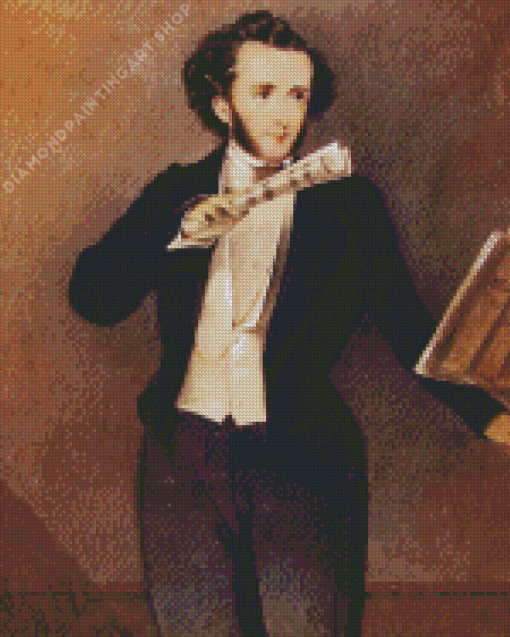 Felix Mendelssohn Pianist Diamond Painting