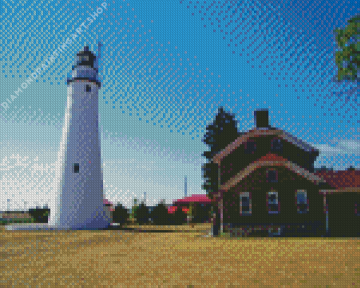 Fort Gratiot Lighthouse Diamond Painting