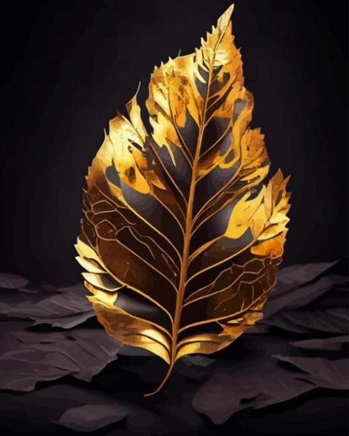 Gold Leaf Diamond Painting