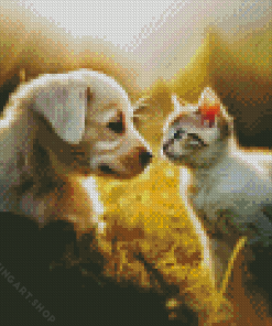 Kitten Puppy Diamond Painting