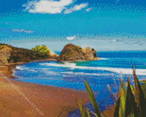 Piha Beach Diamond Painting