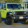 Green Jeep Diamond Painting