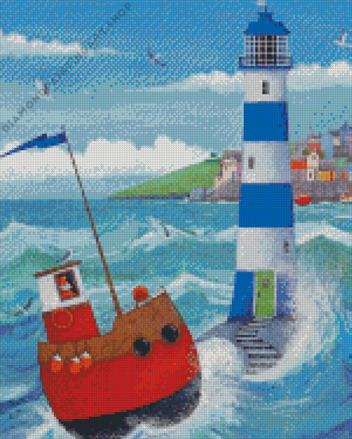 Lighthouse by Peter Adderley Diamond Paints