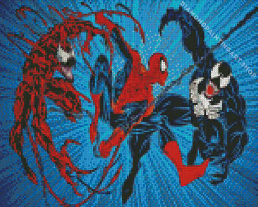Venom and Carnage Characters Diamond Painting