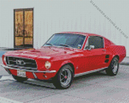 1967 Ford Mustang Car Diamond Painting