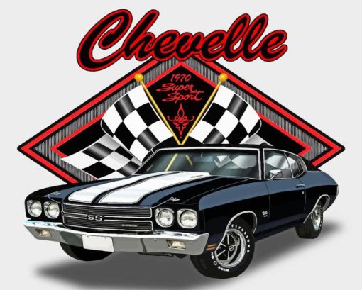 Chevelle Super Sport Car Diamond Painting