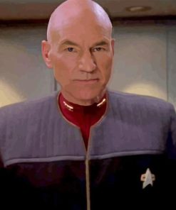 Jean Luc Picard Character Diamond Painting