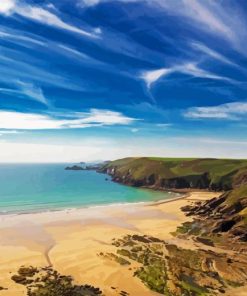 Newgale Beach Art Diamond Painting