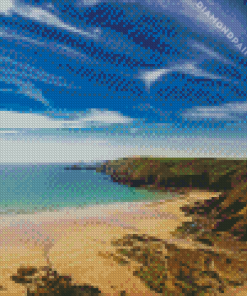 Newgale Beach Art Diamond Painting