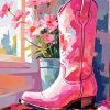 Cowgirl Boot Diamond Painting
