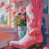 Cowgirl Boot Diamond Painting