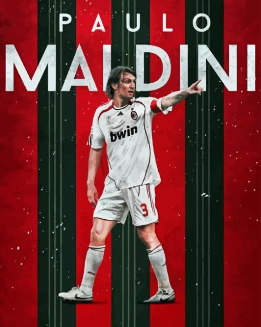 Paolo Maldini Poster Diamond Painting
