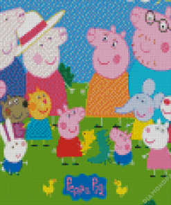 Peppa Pig Characters Diamond Painting