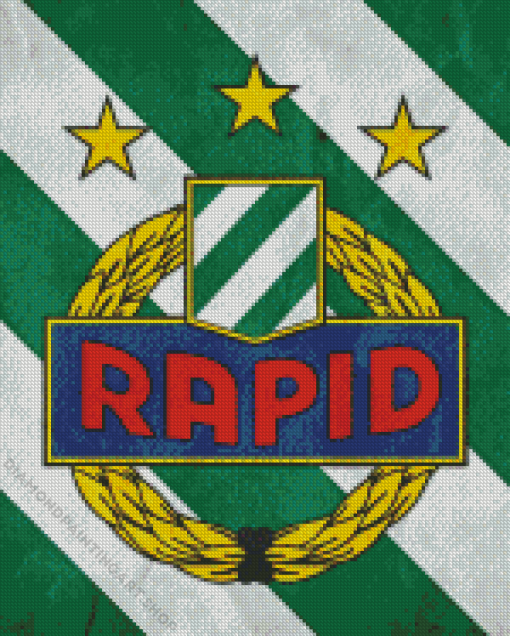 Rapid Wien Logo Diamond Painting