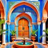 Traditional Moroccan House Diamond Painting