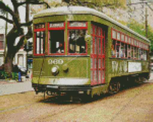 Tram New Orleans Diamond Painting