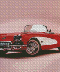 Vintage 1960 Corvette Diamond Painting