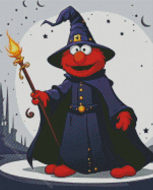 Wizard Elmo Diamond Painting