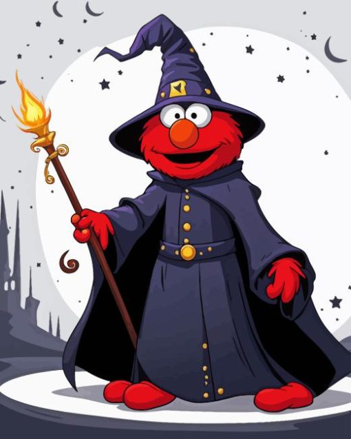 Wizard Elmo Diamond Painting