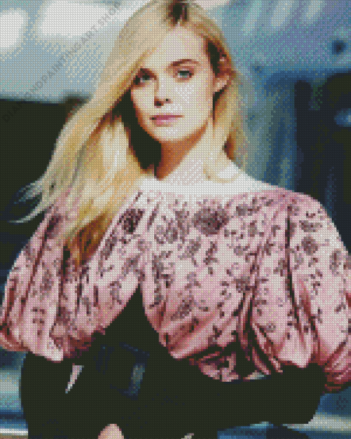 Elle Fanning Diamond Painting