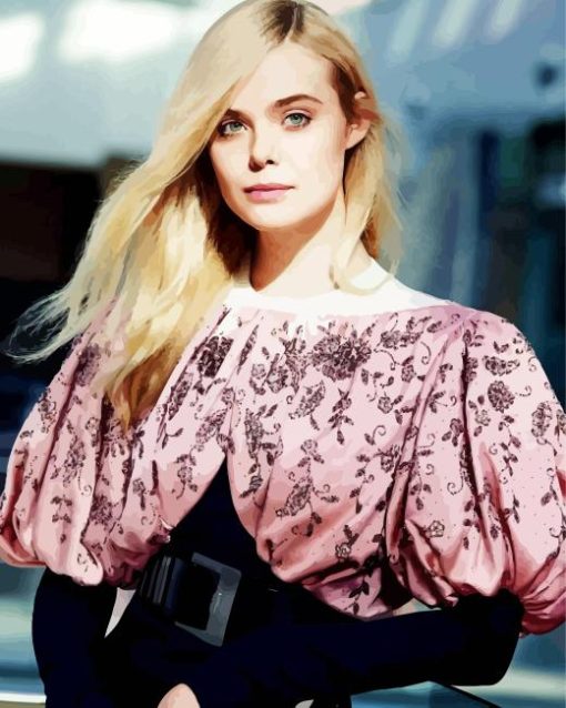 Elle Fanning Diamond Painting