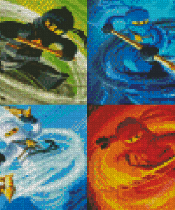 Ninjago Masters of Spinjitzu Diamond Painting