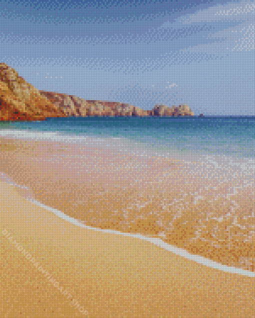 Porthcurno Beach Diamond Painting