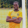 Ferji Okenabirhie Cambridge United footballer Diamond With Numbers