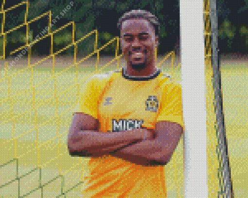 Ferji Okenabirhie Cambridge United footballer Diamond With Numbers