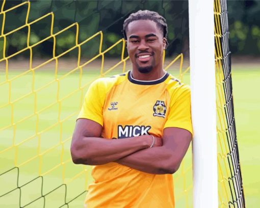 Ferji Okenabirhie Cambridge United footballer Diamond With Numbers