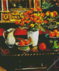 Marigolds And Fruits Diamond Painting