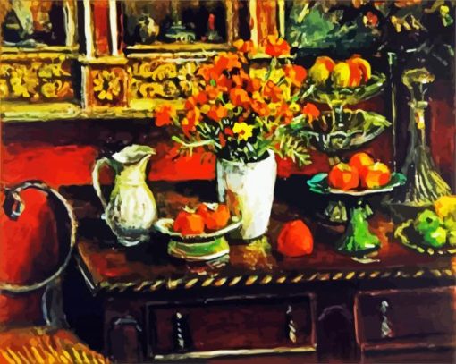 Marigolds And Fruits Diamond Painting