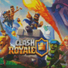 clash royale Game Poster Diamond With Numbers