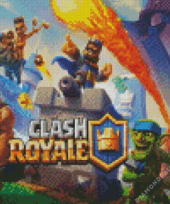 clash royale Game Poster Diamond With Numbers
