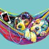 Beagle dog on hammock Diamond Dotz