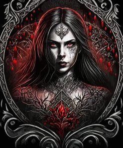 Dark gothic girl Diamond Paintings