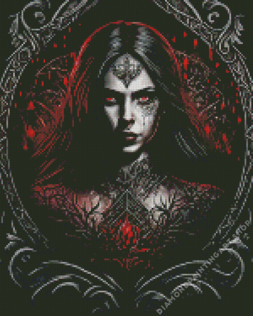Dark gothic girl Diamond Paintings