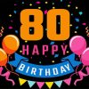 Happy 80th birthday Diamond By Numbers