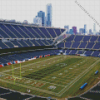 Soldier field Diamond With Numbers