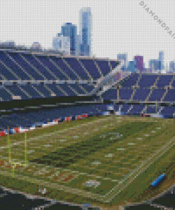 Soldier field Diamond With Numbers