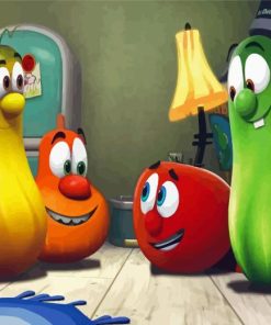 Veggie tale Diamond With Numbers