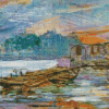 barges on the seine by Wyspianski Diamond Paintings